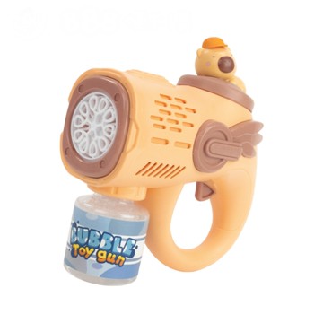 新式連續不間斷卡皮巴拉造型電動泡泡槍(LED燈/多泡泡量/防逆流設計/適合小小孩)(DS059)