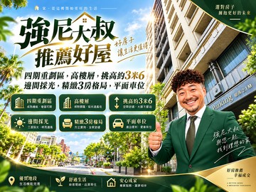 强尼大叔推薦好屋【太子晶華｜高樓景觀邊間3房】｜台北市內湖區成功路二段