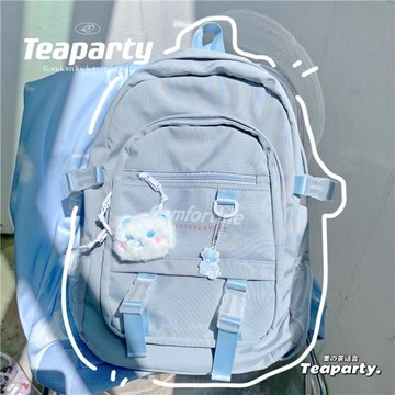 韓國ins大容量雙肩包女 日系工裝小眾高中大學生書包電腦旅行背包