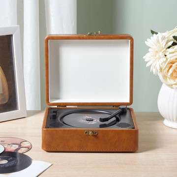 時光便攜式光盤復古藍牙音箱發燒級CD播放器cd影碟機音響一體式【Snowbelle優選】