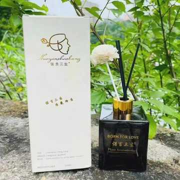 汽車香氛 車用擴香 夾式芳香車內香水 NUOYAN諾言三生梔子花香薰植物香氛香薰室內持久家用車載持久清新