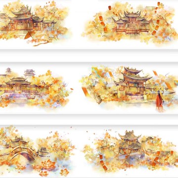 懸鑑樓 和紙/PET 膠帶 5米卷