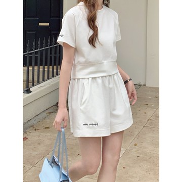 【HARPER】品牌自訂時髦刺繡休閒套裝 | 現貨  兩件式 套裝 休閒套裝【DSE94214J】