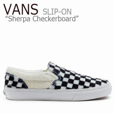 バンズ スリッポン スニーカー Vans Winnter Collection Sherpa Checkerboard Slip On ウィンター チェッカー Vn0a38f7q0x1 シューズ 通販 Lineポイント最大get Lineショッピング