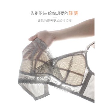 大胸顯小薄款聚攏無鋼圈胖mm內衣