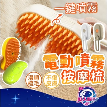 【現貨秒發🥇免運】電動噴霧梳 梳毛器 寵物噴霧梳 旋轉收納款 清潔刷 梳子 按摩洗澡一物搞定 防止浮毛 大面積梳毛