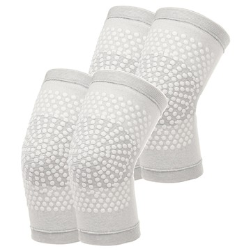 免插電自發熱磁石護膝  2雙  S  灰色