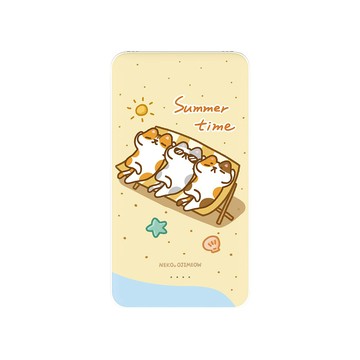 【插畫家聯名】歐吉喵NEKO OJIMEOW夏日喵情雙線快充10000mAh行動電源