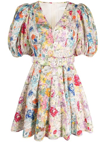 Zimmermann `Clover` Panelled Mini Dress