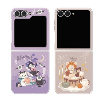 貓咪萬圣節適用三星zflip6/5手機殼折疊屏4代W25flip心系天下大視窗全包防摔女新款超好看韓國菲林硬保護外套