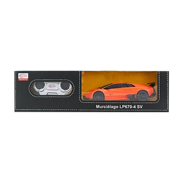 搖控玩具 1:24 LAMBORGHINI MURCIELAGO LP670-4 遙控車-橙