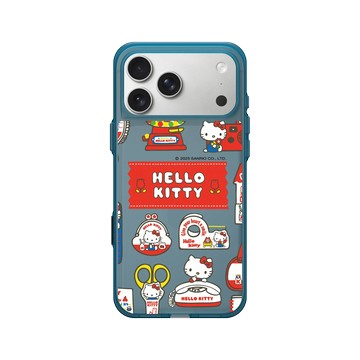iPhone 17 Pro Max Clear (相機按鈕) 夜幕藍 - 三麗鷗-Hello Kitty - Sticker-Hello Kitty生活小物