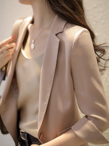 品牌折扣店商場專柜撤柜女裝尾貨清倉女士休閑七分袖粉色西服