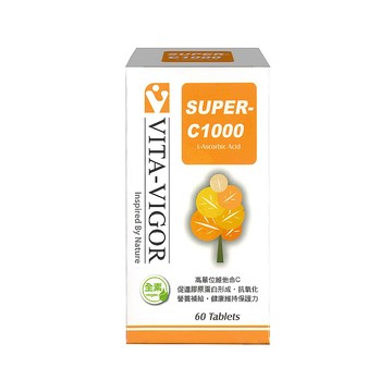 維他命C 【維格VITA-VIGOR】緩釋C錠 C1000 維他命(60粒/盒)