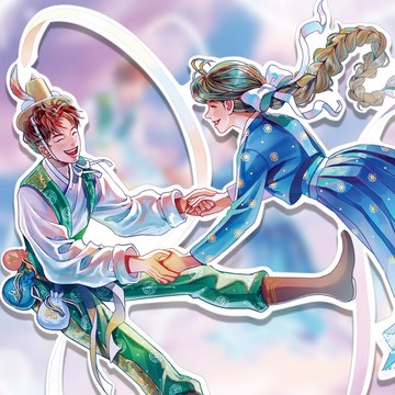 東方風格  يدور بيتر潘與溫蒂 (uha) 復古男孩女孩貼紙