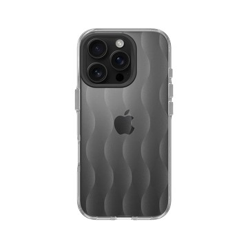iPhone 16 Pro Clear 透明 - Textured Glass: Luminous Sculpture 玻璃紋理系列：光映雕塑 - 流沙紋理玻璃