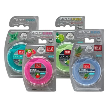 俄羅斯 SPLAT 3D牙線 草莓/銀纖維/檸檬/小荳蔻 超細牙線 30m 口腔清潔 附發票【心心哈德】現貨 全館499超取免運｜全場下殺★滿額再享折扣