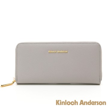 【金安德森】Enid 拉鍊長夾-優雅灰
