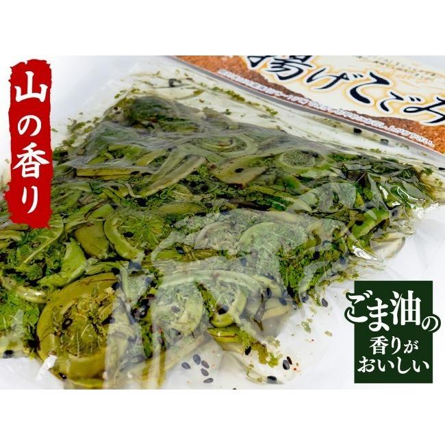 揚げこごみ 250g×3袋 山の幸「コゴミ」をじっくり丁寧に油で揚げ美味しく仕上げました 山菜好きにはたまらない