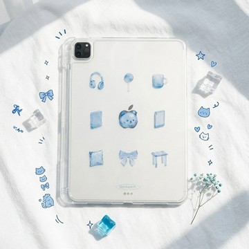 【導軌式可拆蓋】My Cozy Grid 三摺式不發黃背板iPad 保護殼