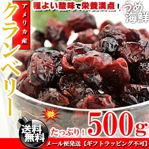 うめ海鮮 アメリカ産 ドライクランベリー 500g クランベリー ドライ ベリー ドライフルーツ ぶどう 果物 葡萄 菓子材料 敬老の日