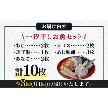 ふるさと納税 対馬 一汐干し お魚 セット 《 対馬市 》新鮮 アジ 穴子 カマス 連子鯛 干物 海産物 朝食 .. 長崎県対馬市