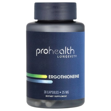 ProHealth Longevity, 麥角硫因，25 毫克，30 粒膠囊