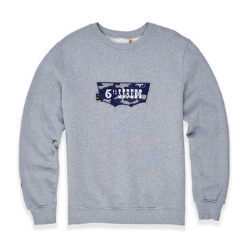 5th STREET｜男裝｜LOGO迷彩圖案長袖T恤｜灰色