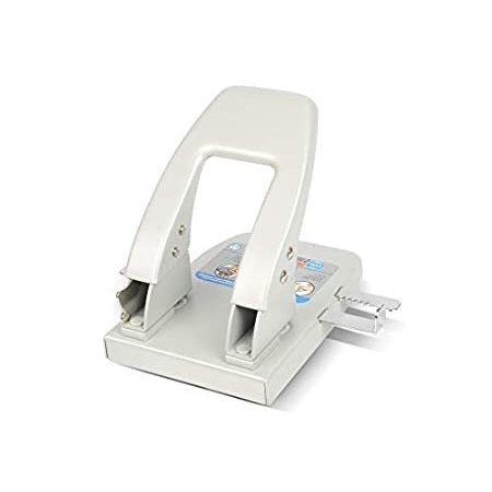 CARL 62040 40-Sheet capacity hc-240 two-hole punch, 32 dia. holes, silver