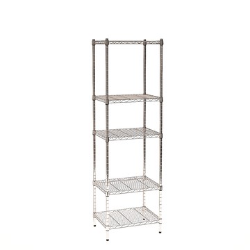 【客尊屋】小資型《粗管徑》45X60X195Hcm 銀衛士五層架