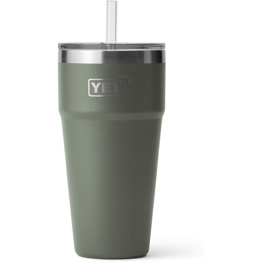 YETI Rambler 26oz Stackable With Straw Cup Camp Green イエティ ランブラー 769ml カップ ストロー付