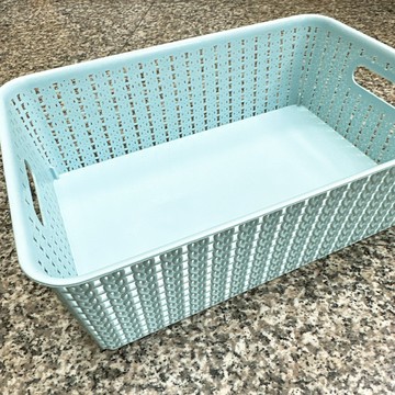 《翔翼百貨》中籃子 裝飾籃 飾品籃 置物盒 長方提籃 置物籃 購物籃 小盒子 物品籃子 70005 圓型籃 方形籃 菜籃