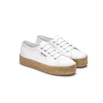 義大利 SUPERGA Classic 2730 厚底 增高 草編鞋 帆布鞋 白色 國民小白鞋