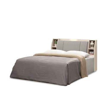 ASSARI-海勒燈光收納床頭箱(雙人5尺)