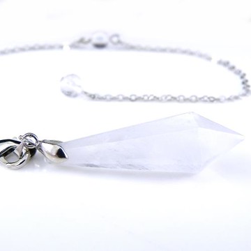 寶峻晶石館 白水晶靈擺/白水晶墜子