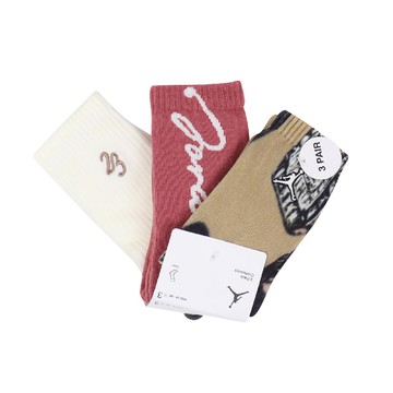 休閒襪 Cushioned Crew Socks 大童 童襪 襪子 中筒 長襪 3雙入 JD2513073GS-001