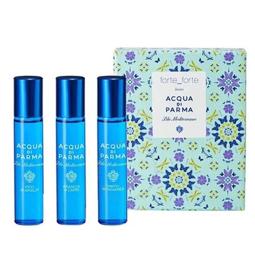 Acqua Di Parma 帕爾瑪之水 藍色地中海香氛探索組禮盒(12mlx3)-快速到貨