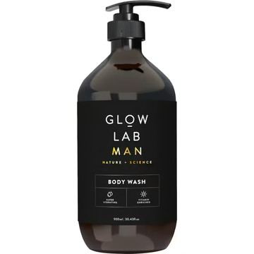 GLOW LAB Body Wash Man 男士專屬沐浴露 900ml 深層清潔 保濕滋養 雪松木香氛  1件