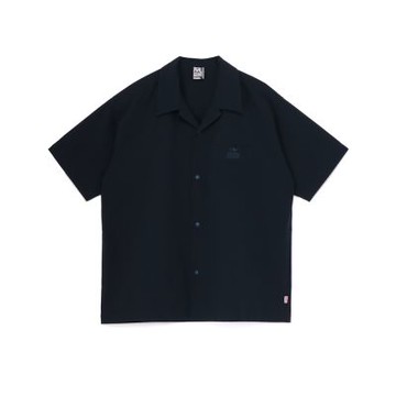 CHUMS Seerchucker Stretch S/S Shirt 男 短袖襯衫 深藍 CH021261N001