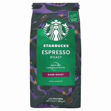 星巴克 濃縮烘焙咖啡豆  100%阿拉比卡咖啡豆  200g  1包