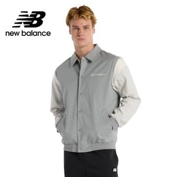 【New Balance】學院風撞色外套_男性_灰色_MO51507YST
