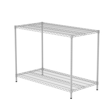 特力屋烤漆二層架寬122*深60*高90公分(白)