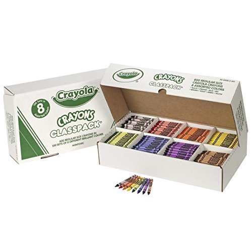 CRAYOLA LLC CRAYOLA CRAYONS CLASSPACKS 8色 3個セット