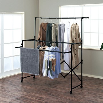 PORISH 室內用摺疊伸縮晾曬架(附輪)-DIY 單一規格