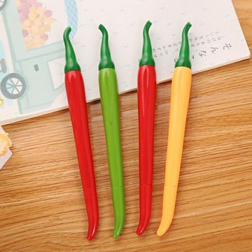 [Hare.D]辣椒造型 0.5mm 中性筆 黑色 筆 文具造型 辦公用品 文具 學生 學習