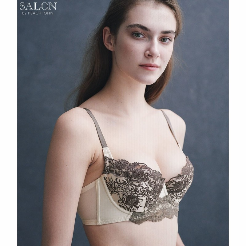 公式 ピーチ ジョン 大人のデコルテブラサテンエンブロイダリー アイボリー C75 レディース 下着 通販 Lineポイント最大1 0 Get Lineショッピング