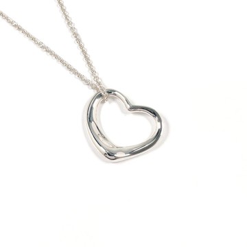 【日本直運 二手美品】蒂芙尼 TIFFANY&Co. 項鍊 經典心形 艾爾莎‧柏 લે蒂 銀 925 經拋光處理