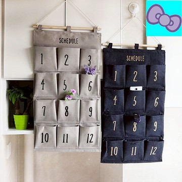 門後收納掛袋 壁掛收納袋 掛式收納袋 手機收納袋 衣櫃掛袋 吊掛懸掛收納袋 手機掛袋 口罩信件帳單收納 數字掛袋分類掛袋