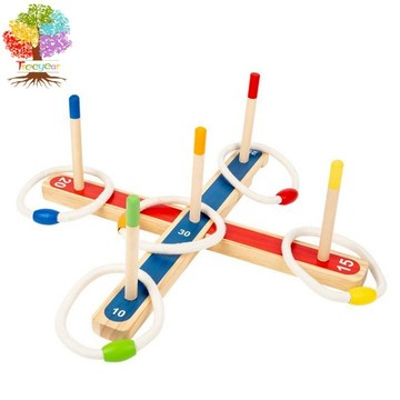 【樹年】兒童和成人套圈遊戲 - 有趣的室內節日活動或家庭戶外庭院遊戲 - 易於組裝，便攜設計