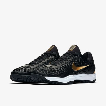 NIKE 20SS 男款硬地球場網球鞋 NikeCourt Zoom Cage 3系列 918193-012 贈護腕